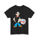 Popeye "I Yam What I Yam" Funny Cartoon Graphic T-Shirt