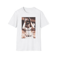 Vintage Baseball Player Photo T-Shirt — Retro Sports Tee
