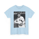 Retro Baseball Player T-Shirt - Old School Black & White Classic Legend Tee