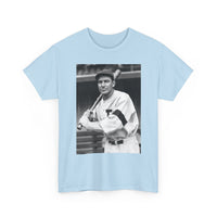 Retro Baseball Player T-Shirt - Old School Black & White Classic Legend Tee