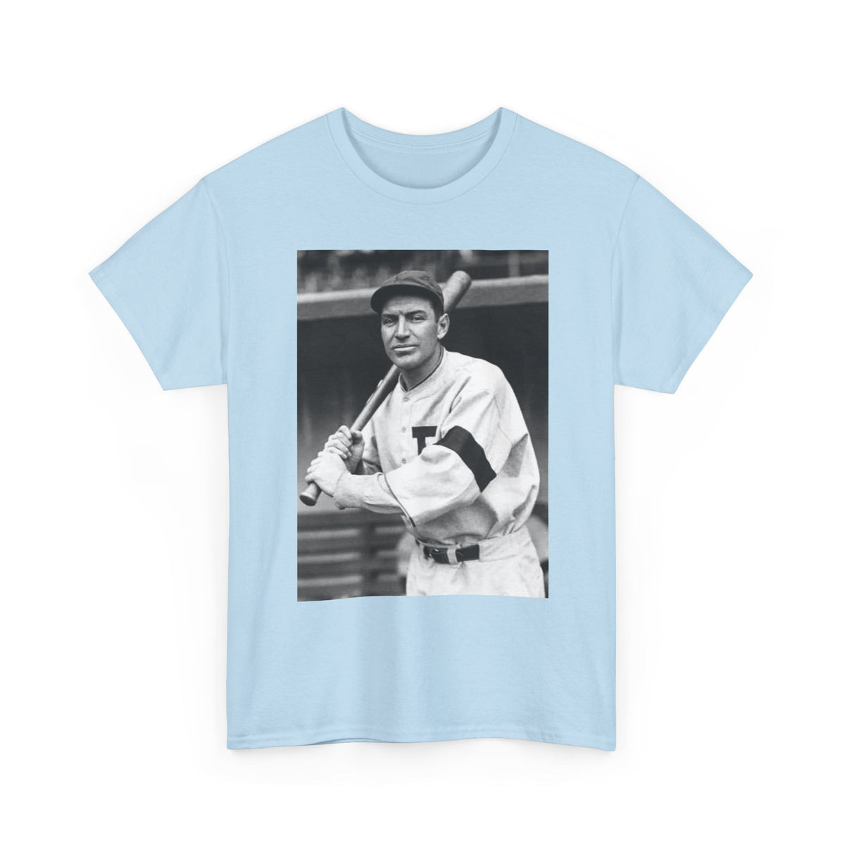 Retro Baseball Player T-Shirt - Old School Black & White Classic Legend Tee