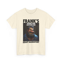 Graphic Tee — "Frank's Weenie Land Mustard and Kraut Mandatory" Retro Character T-Shirt