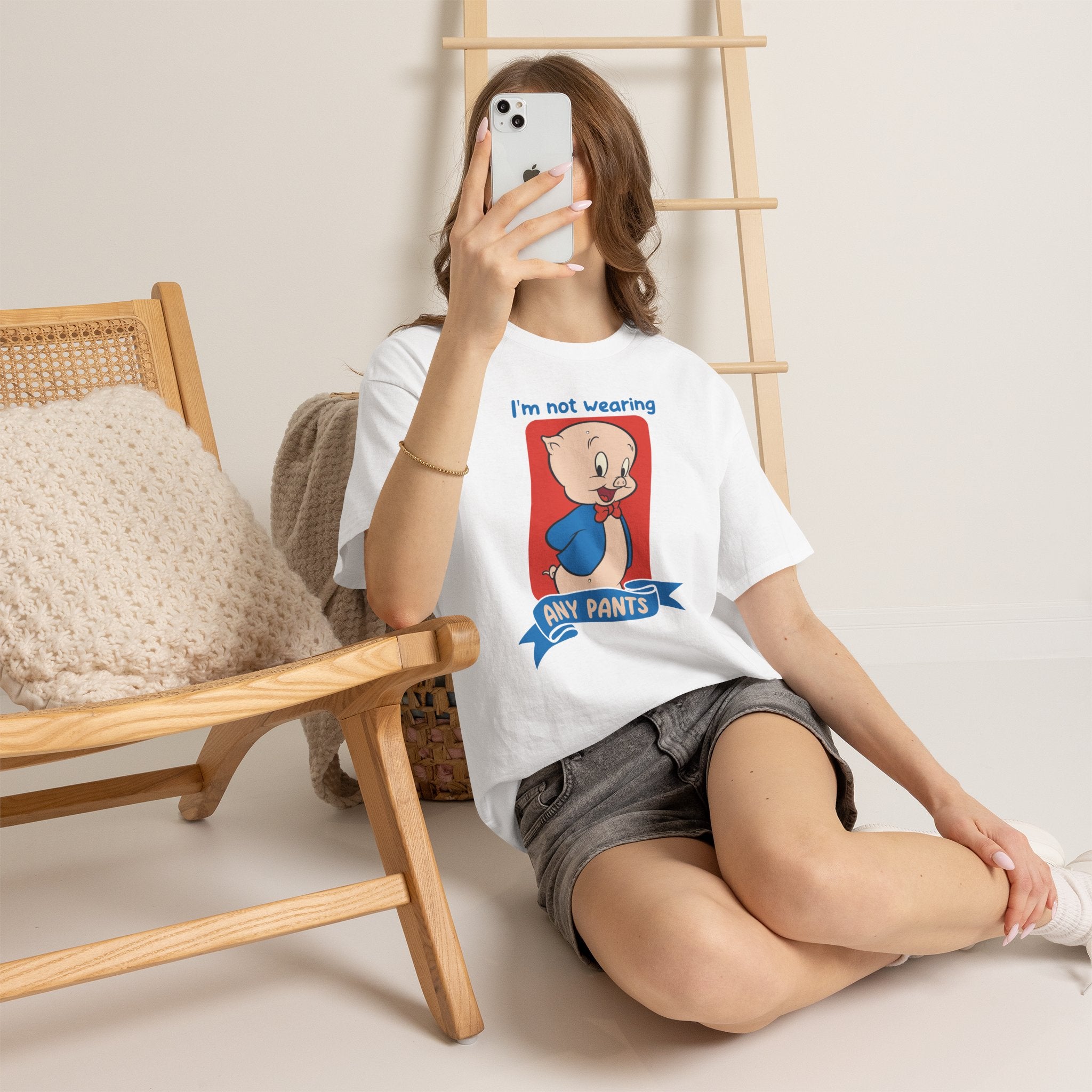 Porky Pig "I'm Not Wearing Any Pants" Graphic Tee