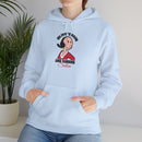 Olive’s Hair and Tanning Salon Hoodie. Vintage Olive Oyl Cartoon Graphic Pullover
