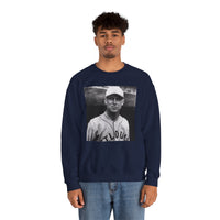 Vintage Baseball Player Sweatshirt - Classic Sports Graphic Crewneck