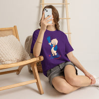 Retro Cartoon Pig 'Just Smile' T-Shirt