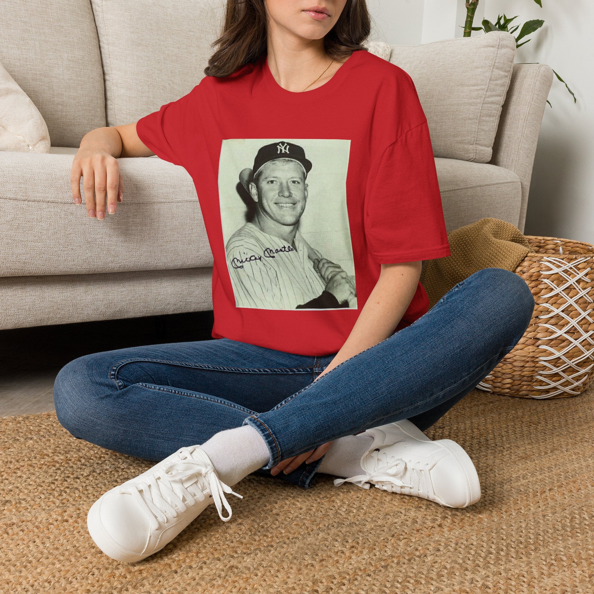 Vintage Baseball Photo T-Shirt — Signed Portrait Graphic Tee