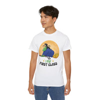 I Fly First Class — Funny Witch Halloween T-Shirt