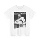 Retro Baseball Player T-Shirt - Old School Black & White Classic Legend Tee