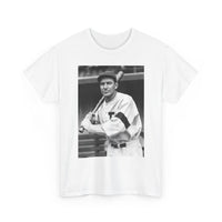 Retro Baseball Player T-Shirt - Old School Black & White Classic Legend Tee