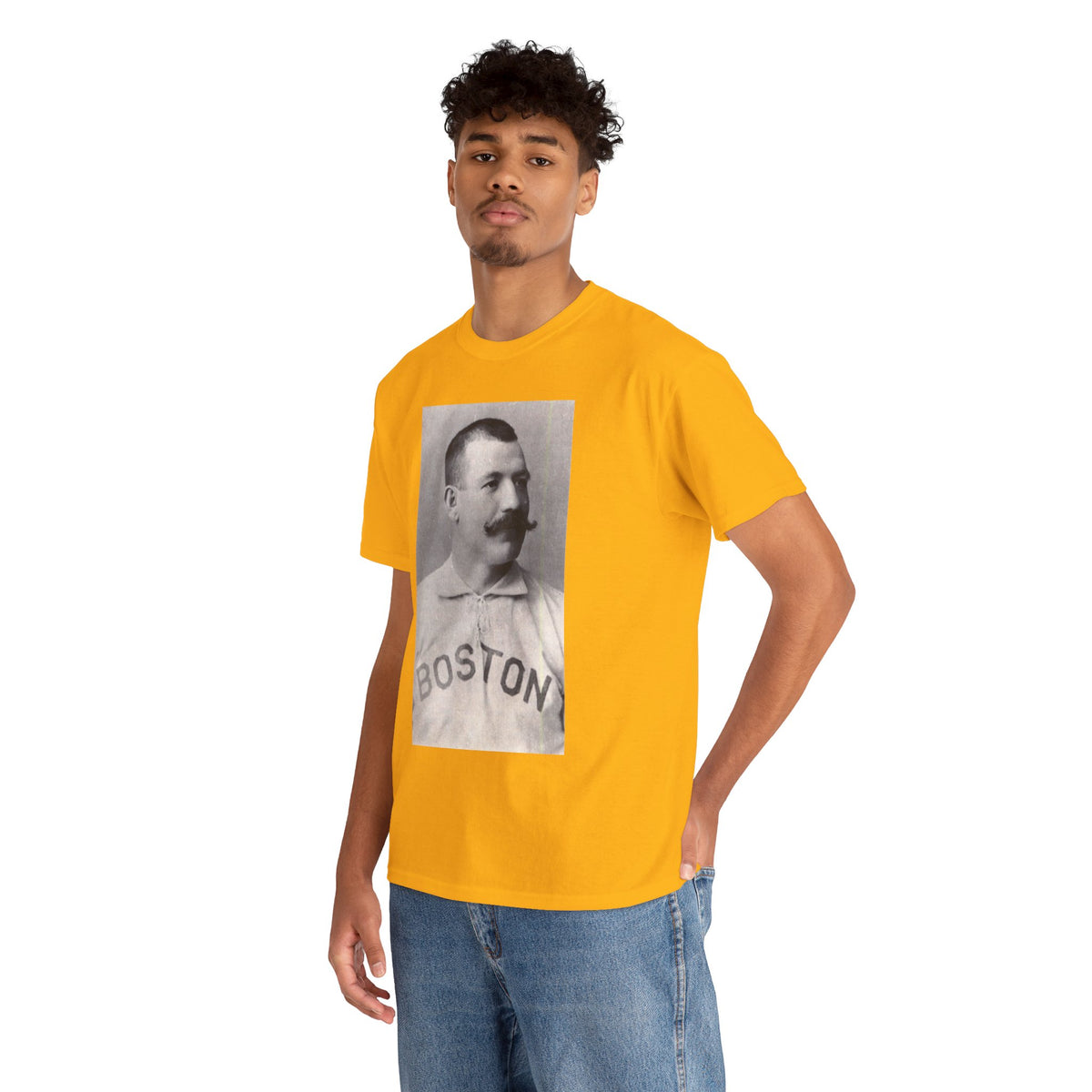 Vintage Boston Baseball Portrait T-Shirt – Retro Classic Baseball Graphic Tee