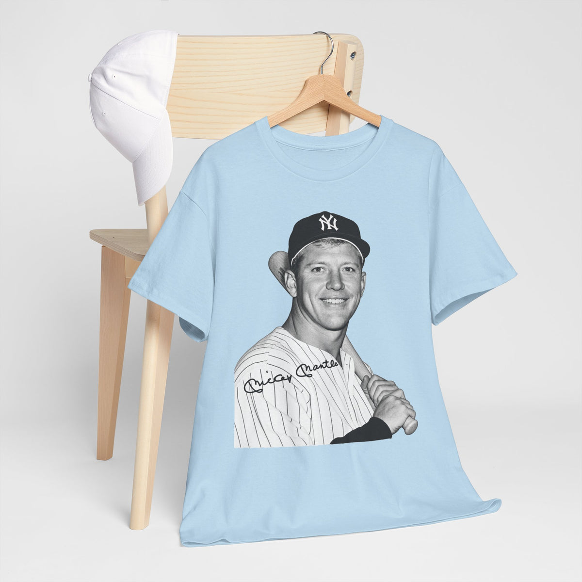 Vintage Baseball T-Shirt – Signed Roger Maris Portrait Tee