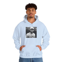 Vintage Baseball Player Hoodie — Classic Sports Graphic Pullover