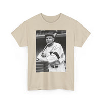 Retro Baseball Player T-Shirt - Old School Black & White Classic Legend Tee