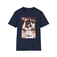 Vintage Baseball Player Photo T-Shirt — Retro Sports Tee
