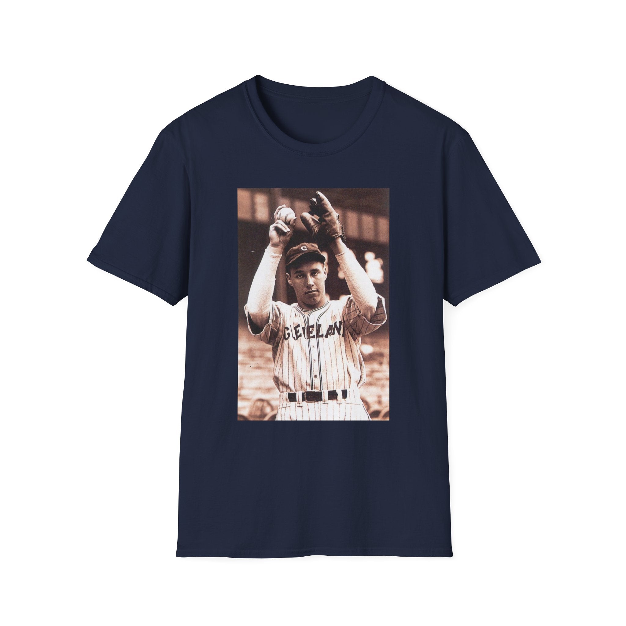Vintage Baseball Player Photo T-Shirt — Retro Sports Tee