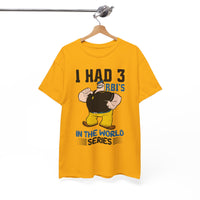 I Had 3 RBIs In the World Series Shirt - Funny Baseball Fan Graphic Tee