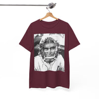 Vintage Baseball Catcher Portrait T-Shirt – Sports Tee