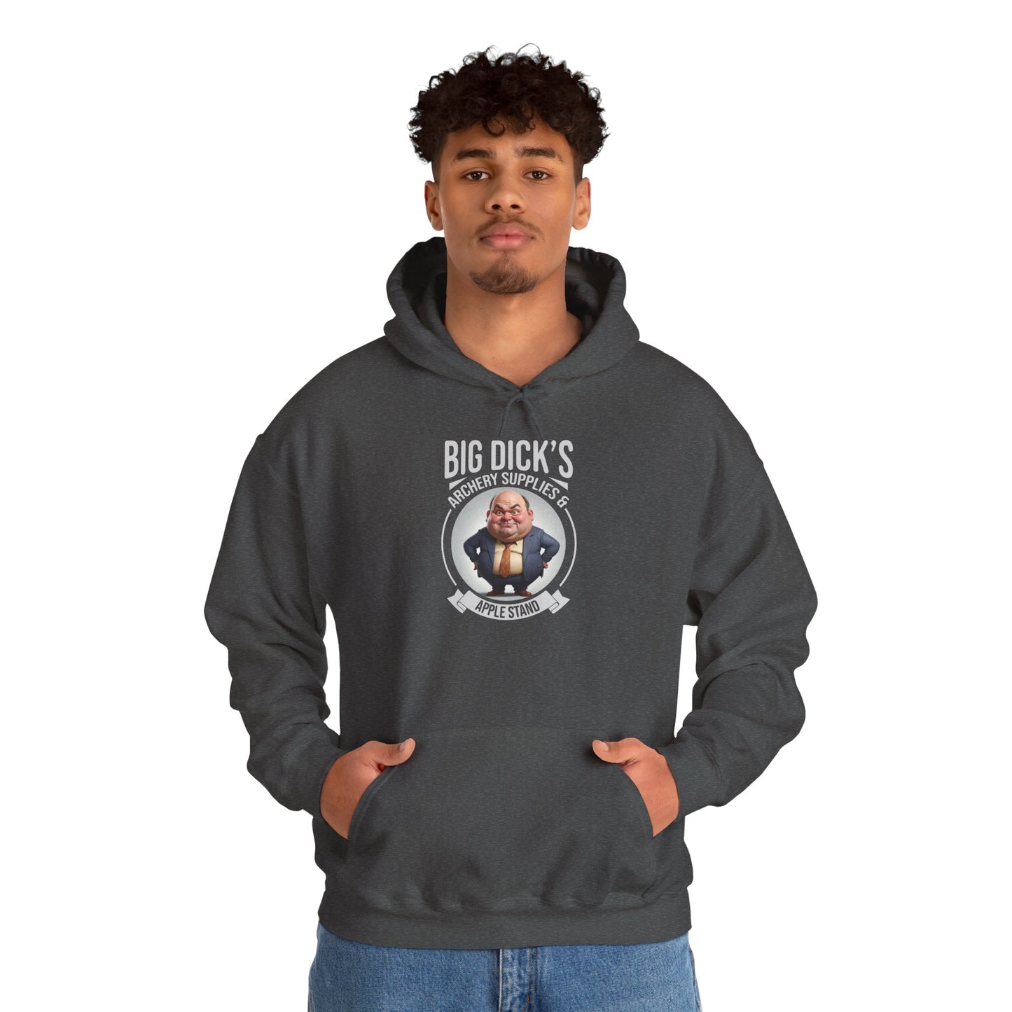 Big Dick's Archery Supplies & Apple Stand Novelty Graphic Hoodie