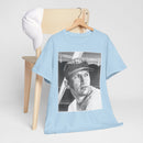Vintage Baseball Portrait T-Shirt – Classic Retro Player Tee