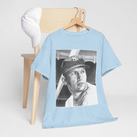 Vintage Baseball Portrait T-Shirt – Classic Retro Player Tee