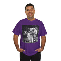 Vintage Baseball Photo T-Shirt – Classic Kneeling Player Graphic Tee