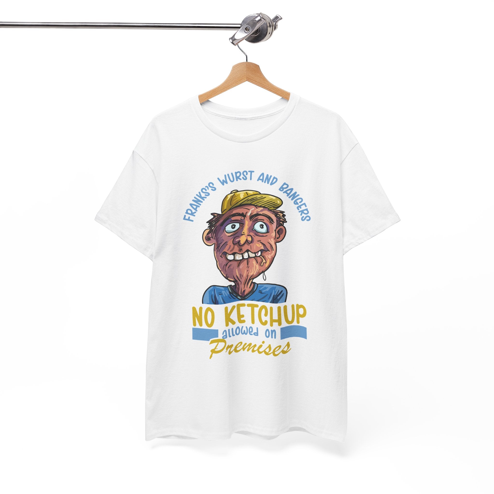 ''No Ketchup Allowed on Premises'' Funny Food Humor Graphic Tee