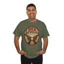 Red Revolver Graphic T-Shirt — Retro Western Guns Emblem