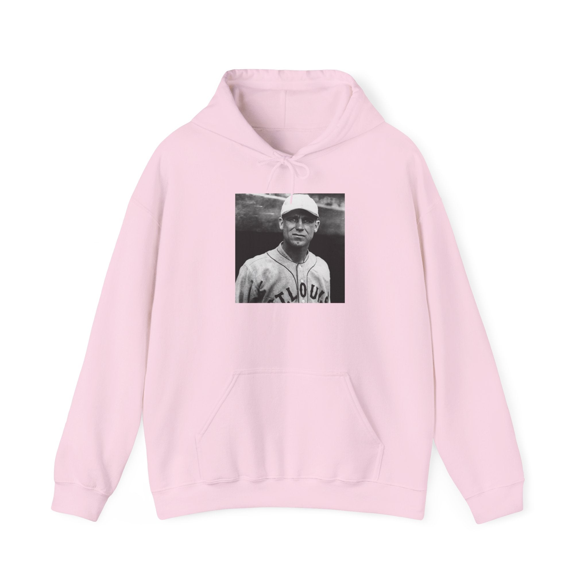 Vintage Baseball Player Hoodie — Classic Sports Graphic Pullover