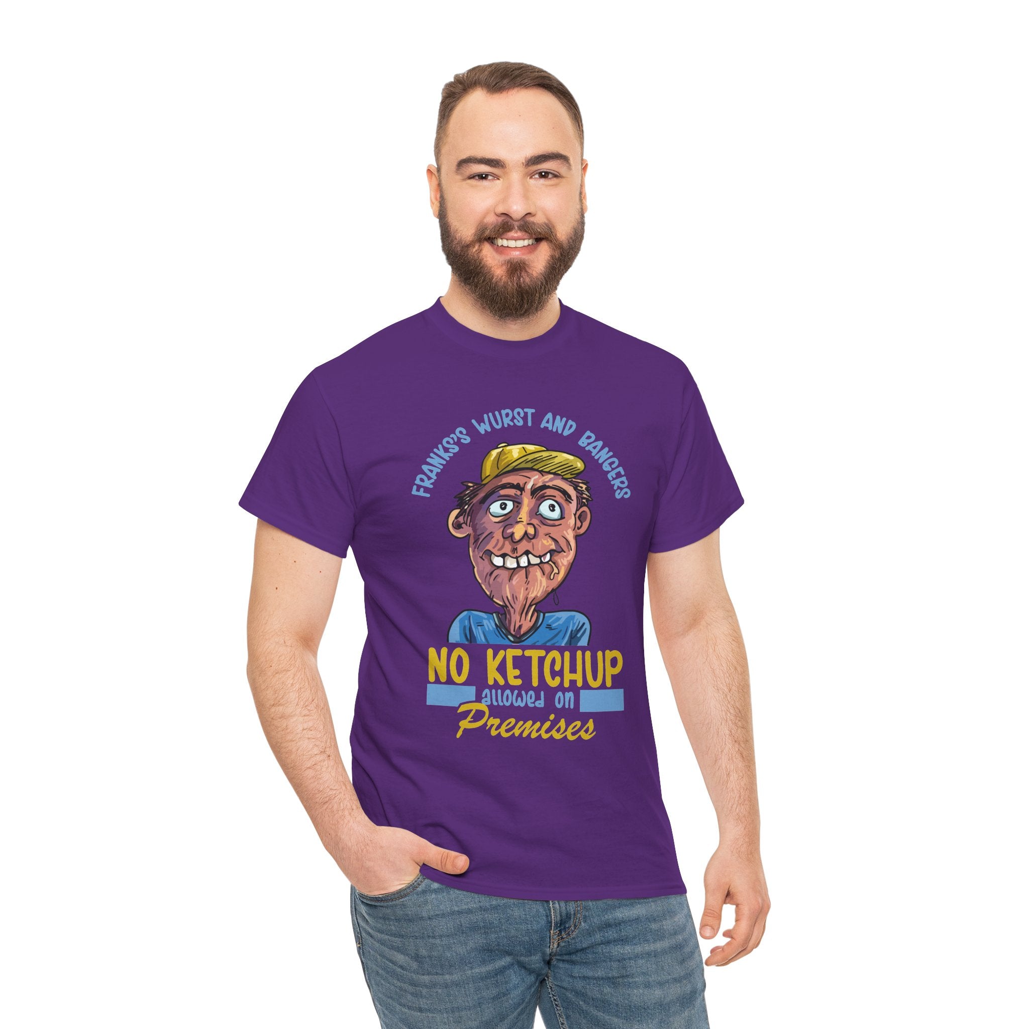 ''No Ketchup Allowed on Premises'' Funny Food Humor Graphic Tee