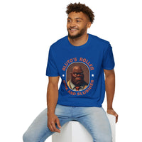 T-Shirt — "Bluto's Roller" Vintage Cartoon Portrait Tee (Rink & Slushies)