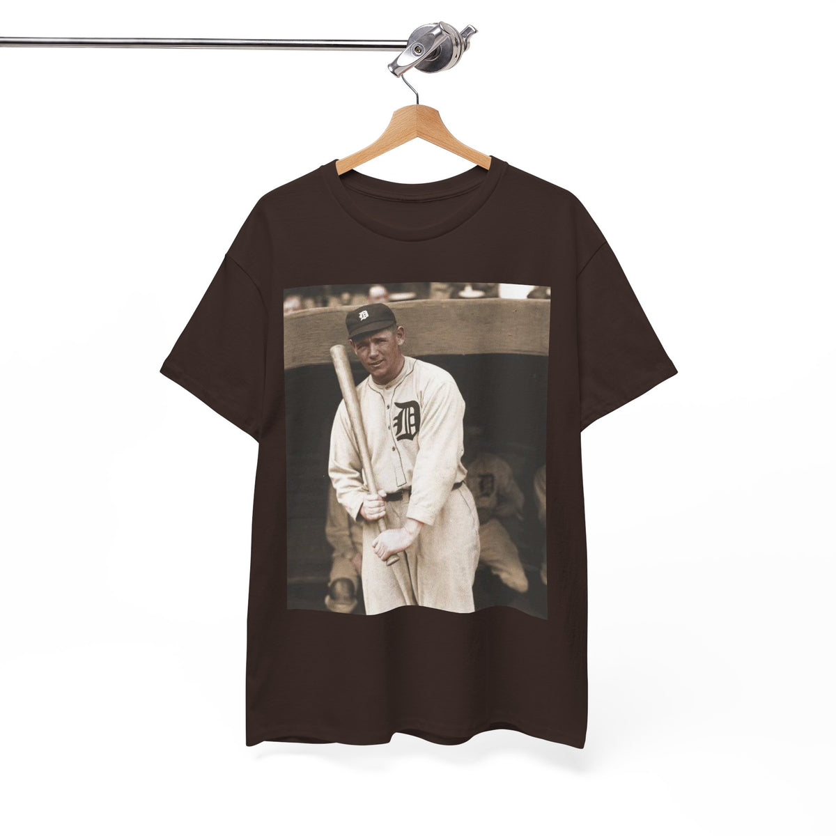 Vintage Detroit Baseball Photo T-Shirt — Retro Sports Legend Graphic Tee