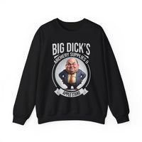 "Big Dick's Archery Supplies & Apple Stand" Funny Crewneck Sweatshirt