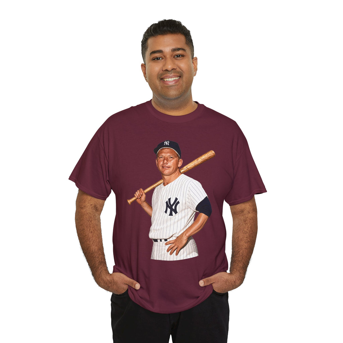 Vintage New York Yankees Baseball Player T-Shirt – Retro Batter Graphic Tee