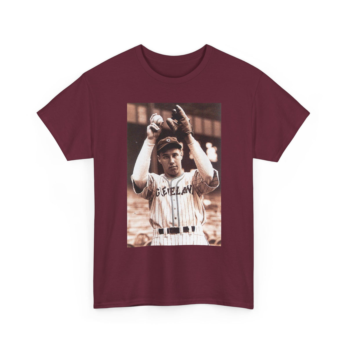 Vintage Cleveland Baseball Photo T-Shirt – Retro Player Graphic Tee