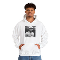 Vintage Baseball Player Hoodie — Classic Sports Graphic Pullover