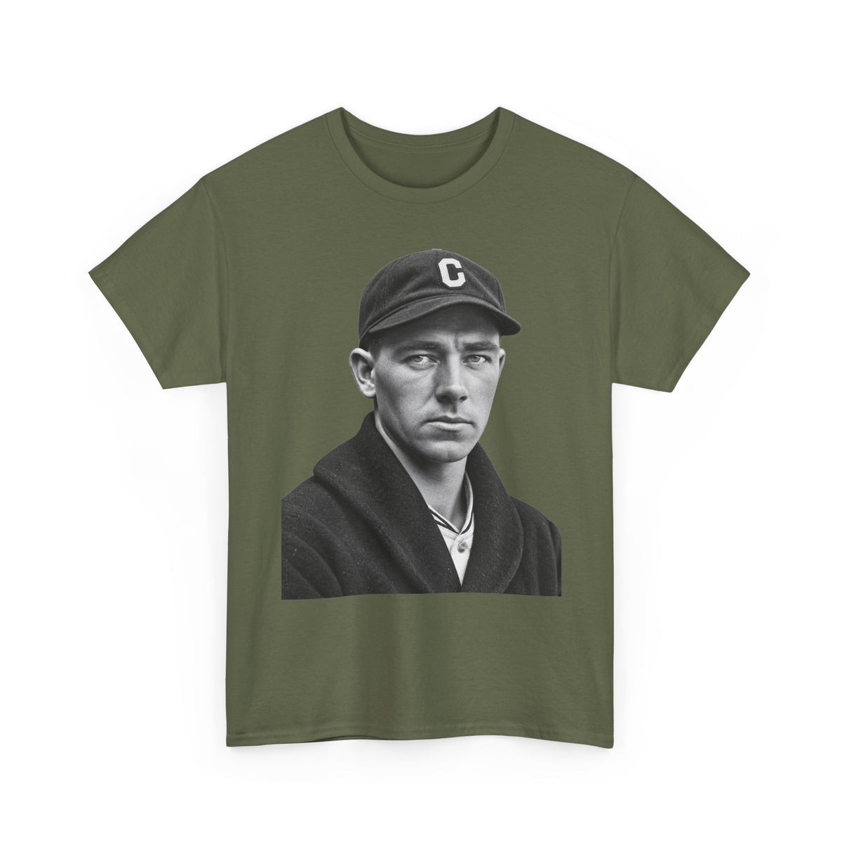 Vintage Baseball Player Portrait Tee