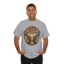 Red Revolver Graphic T-Shirt — Retro Western Guns Emblem