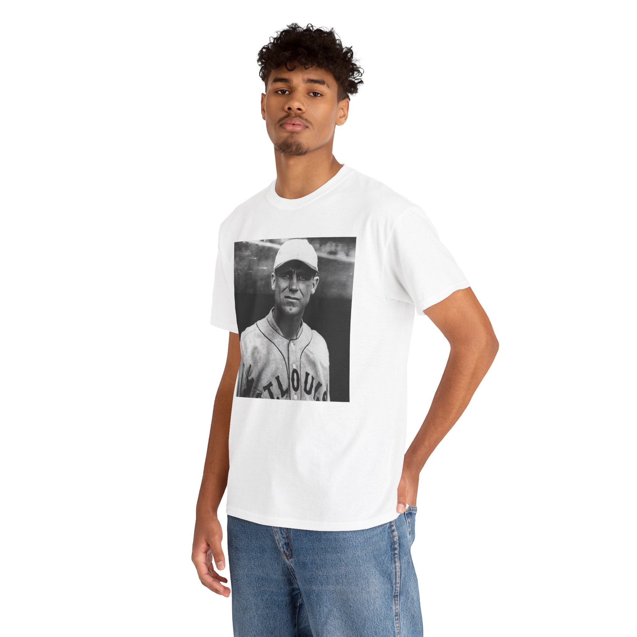 Vintage Baseball Player T-Shirt | Classic Sports Graphic Tee