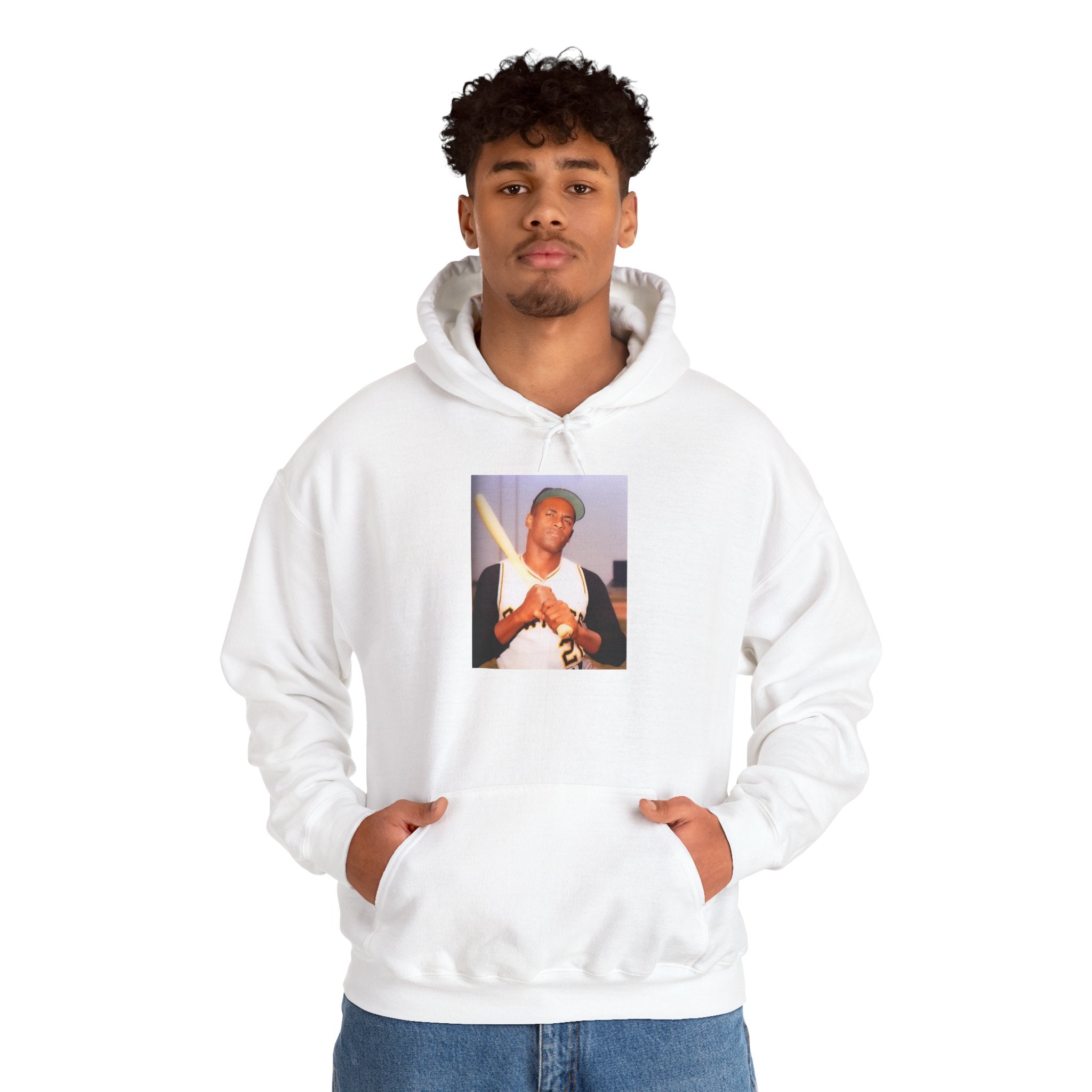 Photo Graphic Hoodie — Vintage Portrait Print Pullover