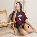 Retro Cartoon Pig 'Just Smile' T-Shirt