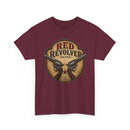 Red Revolver Graphic T-Shirt — Retro Western Guns Emblem