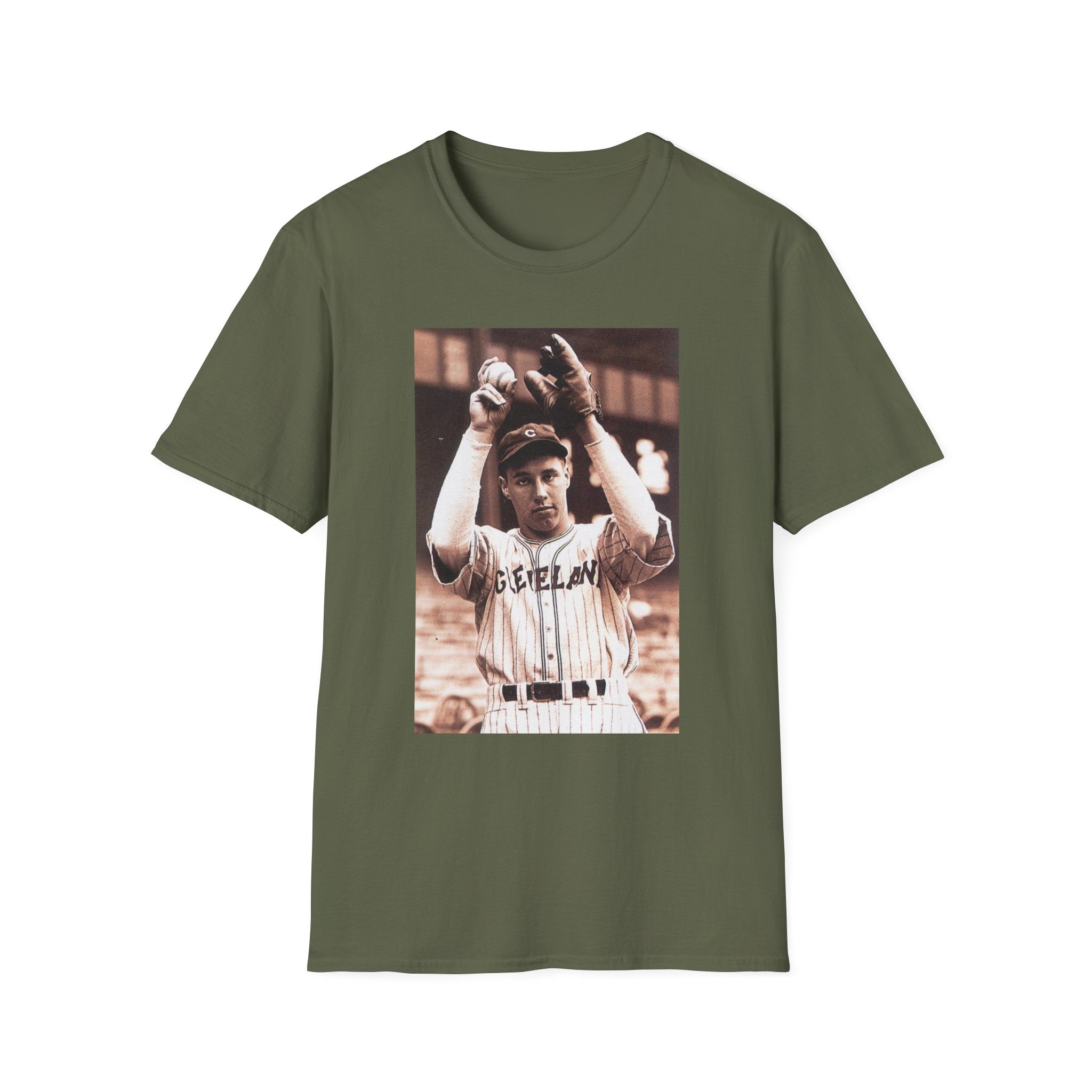 Vintage Baseball Player Photo T-Shirt — Retro Sports Tee