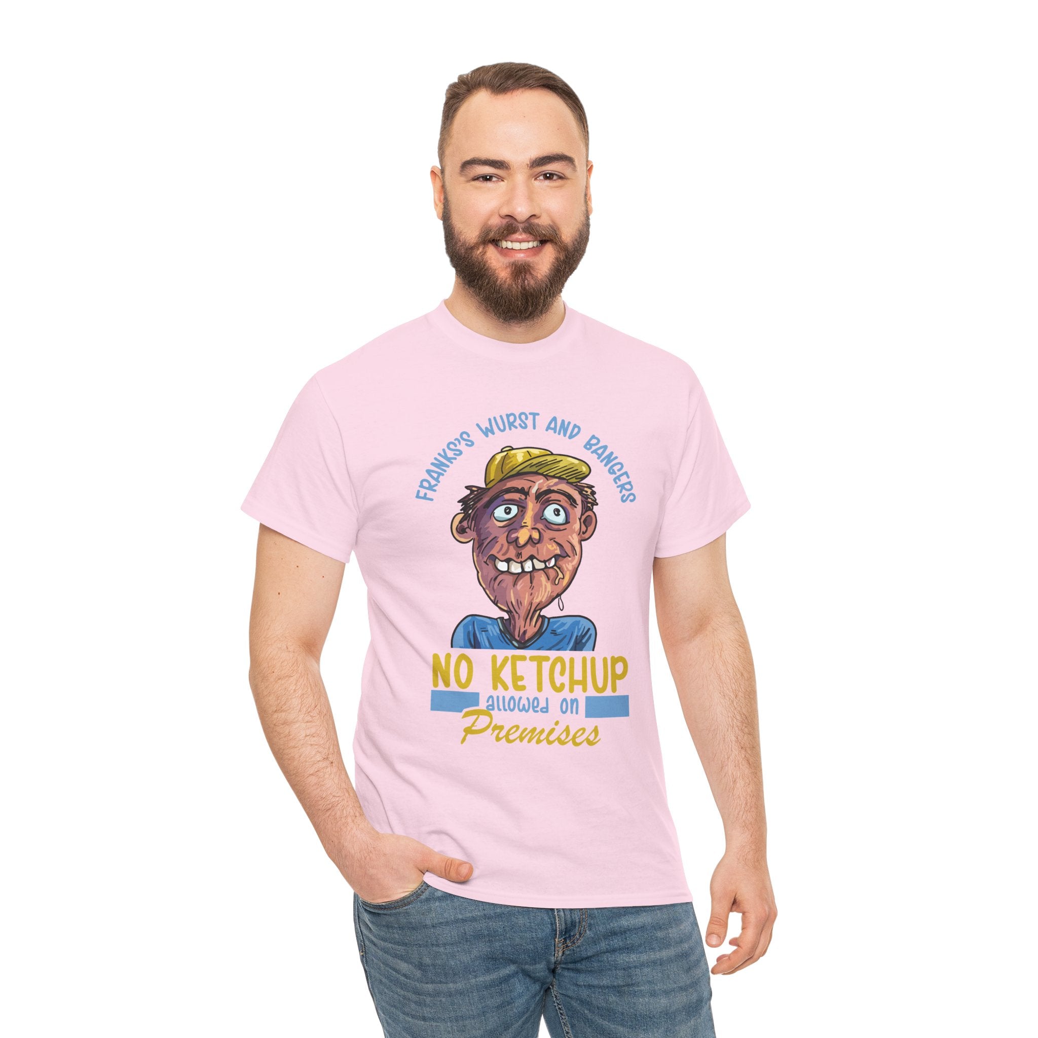 ''No Ketchup Allowed on Premises'' Funny Food Humor Graphic Tee