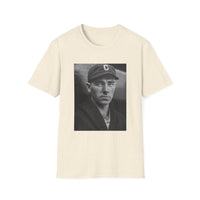 Vintage Baseball Portrait T-Shirt — Early 1900s Cleveland Player Photo