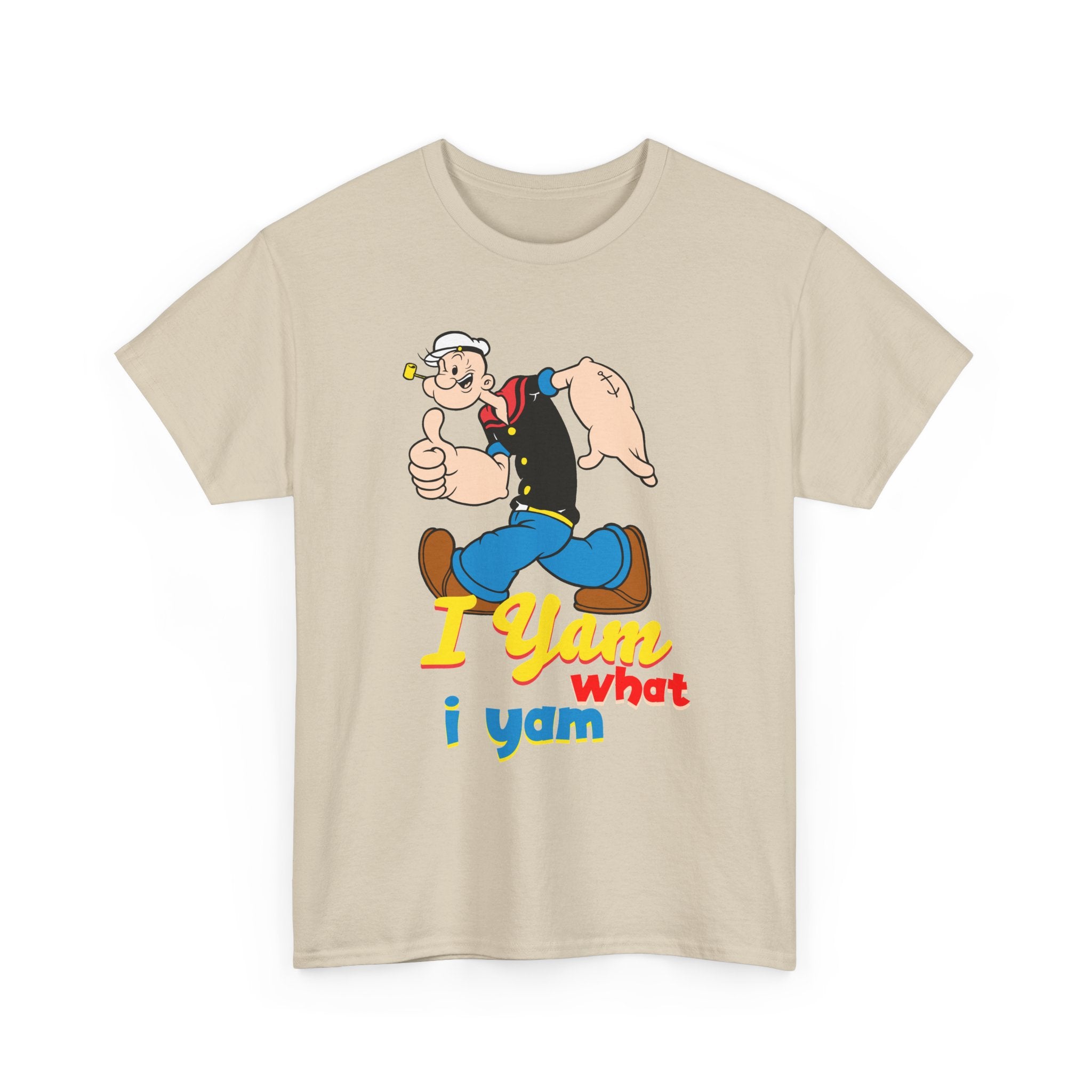 Retro Cartoon 'I Yam What I Yam' Graphic Tee