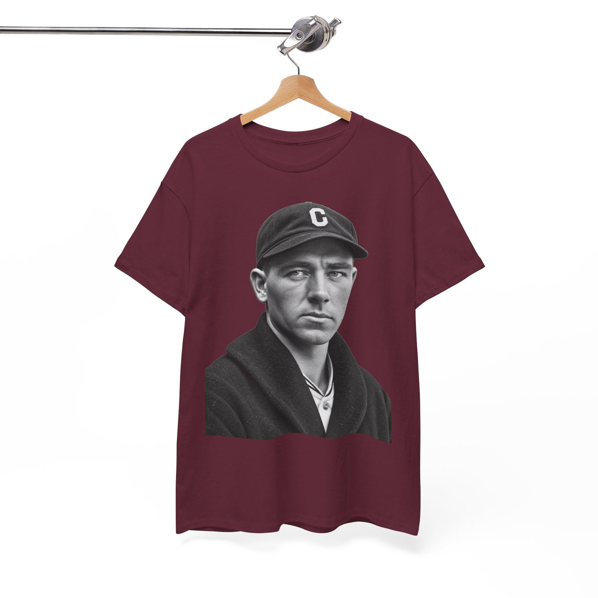 Vintage Baseball Player Portrait Tee