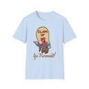 Graphic T-Shirt — 'Clam Up Ya Varmint!' Yosemite-Style Cartoon Tee