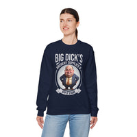 "Big Dick's Archery Supplies & Apple Stand" Funny Crewneck Sweatshirt