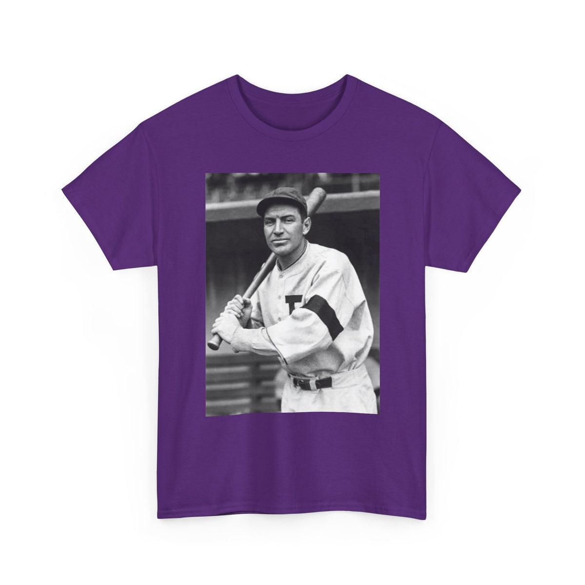 Retro Baseball Player T-Shirt - Old School Black & White Classic Legend Tee